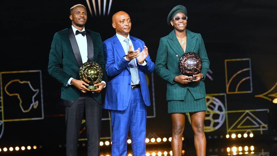 CAF 2023: 'Yan Nijeriya Victor Osimhen da Asisat Oshoala sun lashe kyautar gwarazan 'yan kwallon Afirka