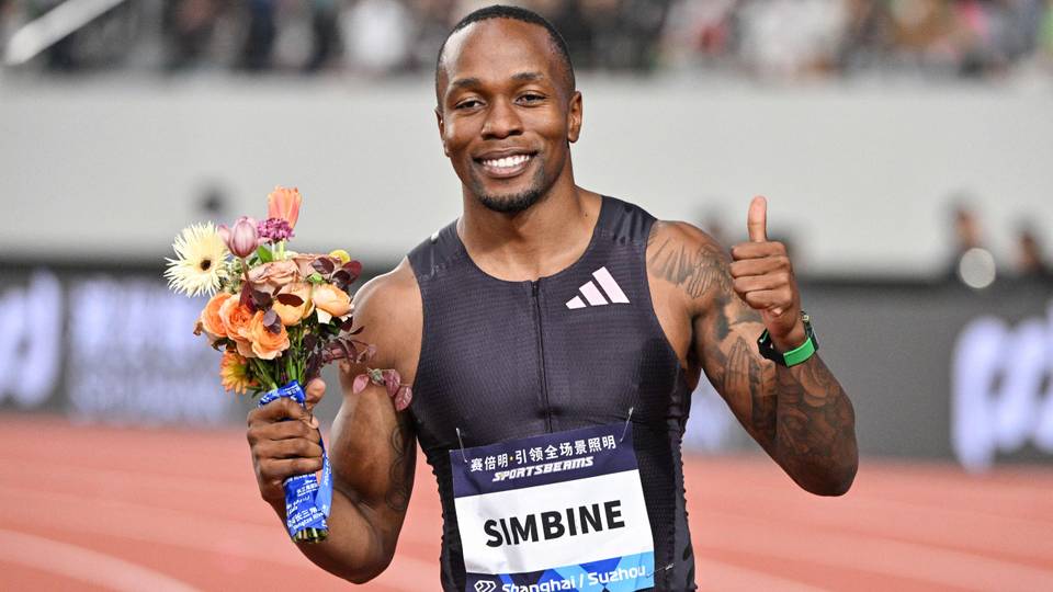 South Africa's Simbine runs season's best 100m ahead of Olympics