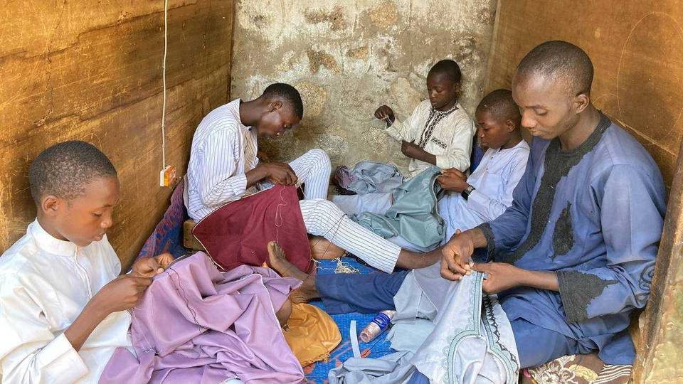 The Nigerian children embroidering their future