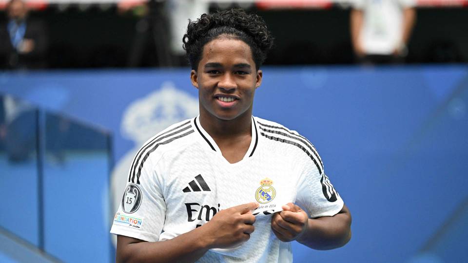 Real Madrid unveils Brazil teenager star Endrick