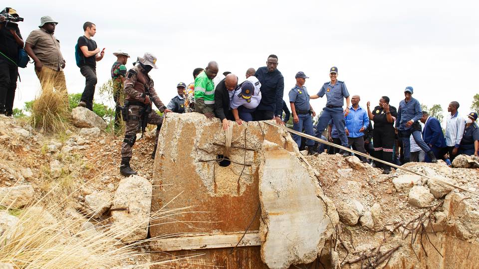 Trapped South Africa miners could surface next week - Police