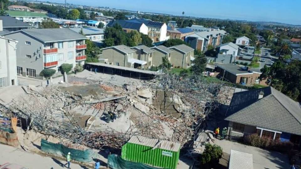 At least 48 trapped after building collapses in S. Africa