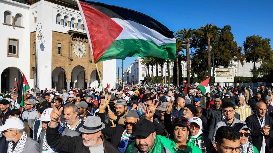 Thousands of Moroccans protest Gaza attacks