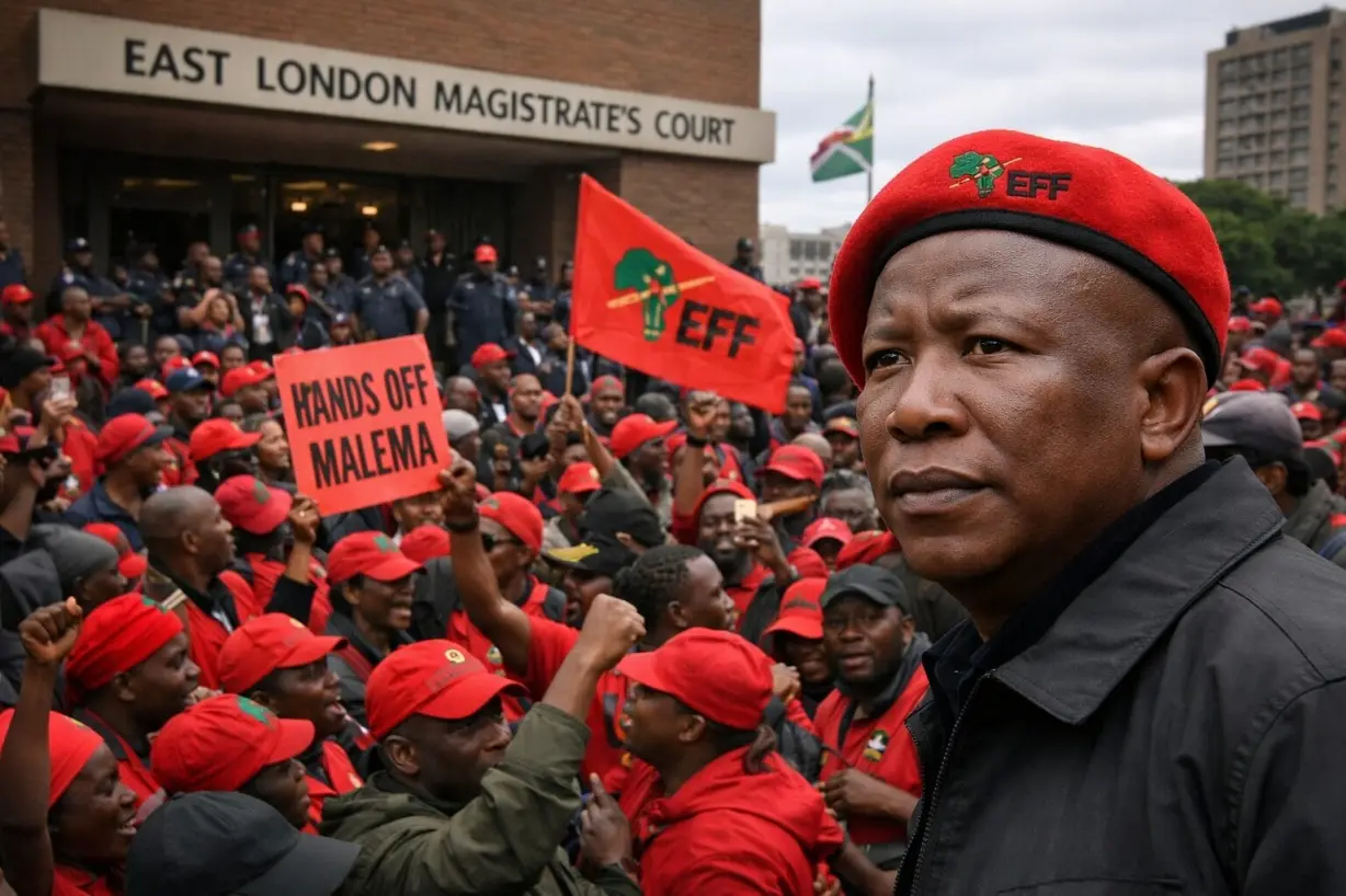 Julius Malema Supporters Rally Ahead of Sentencing in Firearm Case