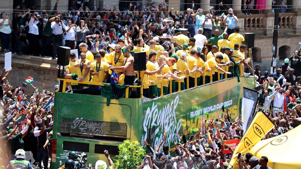 South Africa's Rugby World Cup stars start homecoming victory tour
