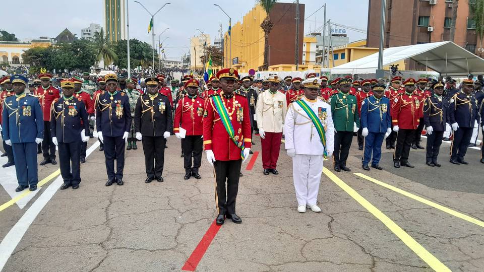 Gabonese leader Nguema marks one year since coup