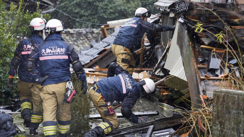 Woman in her 90s rescued five days after Japan earthquake