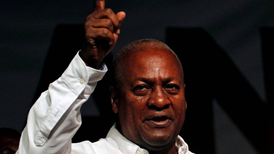 Ghana's opposition leader names running mate