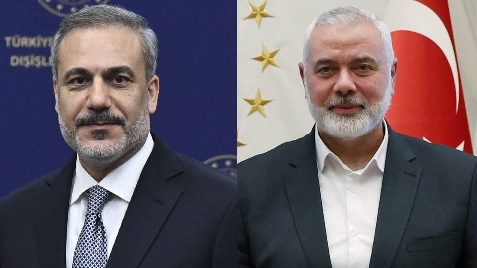 Turkish top diplomat meets Hamas leader Haniyeh to discuss Gaza ceasefire
