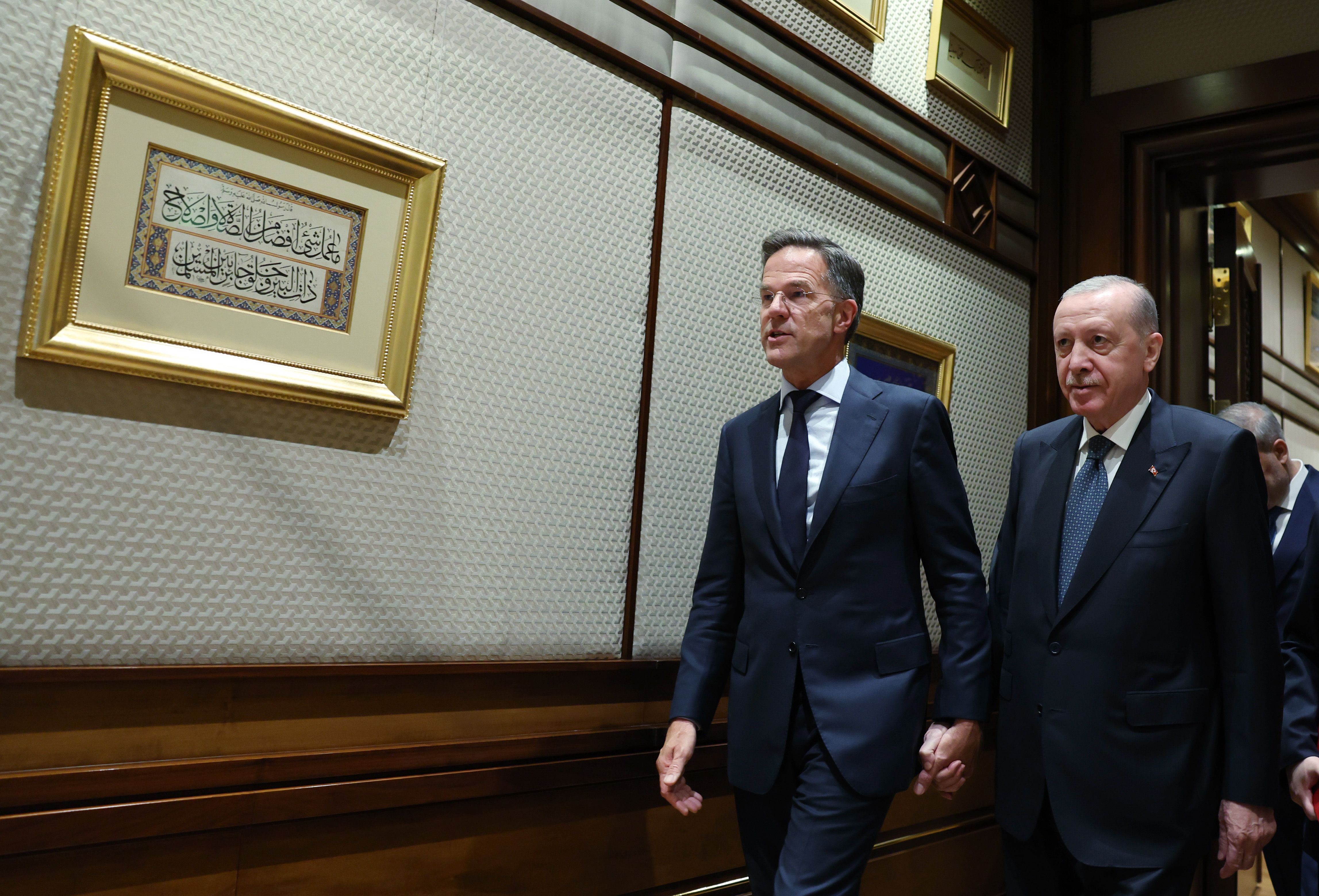 Erdogan meets NATO chief Rutte ahead of Ankara summit