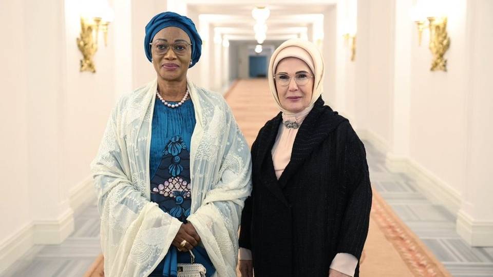 Emine Erdoğan a rencontré Oluremi Tinubu, épouse du président nigérian.