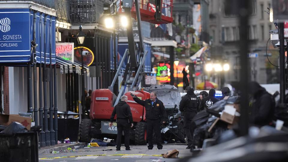 Truck ramming kills 10 New Year revellers in US