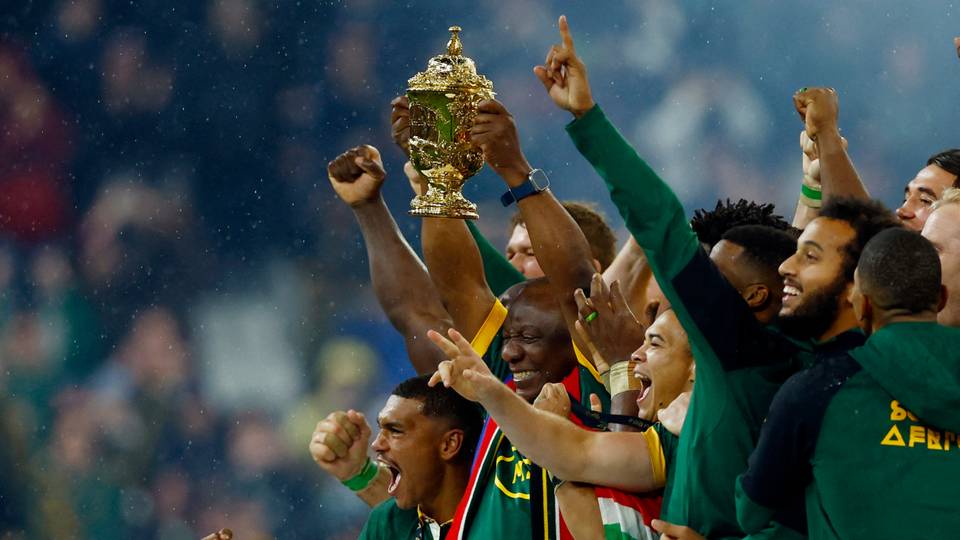 South Africa's Ramaphosa honours rugby win holiday pledge