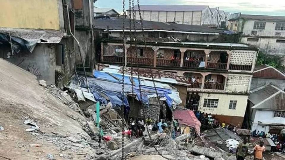 Sierra Leone building collapse death toll now at nine