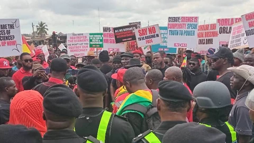 Ghana opposition holds protests over voter register
