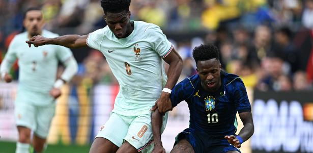 La France s’impose 2-1 face au Brésil en amical malgré une infériorité numérique