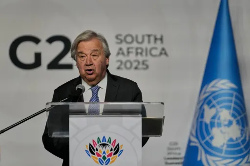 Guterres exhorte le G20 à œuvrer pour un cessez-le-feu au Soudan et à stopper le flux d'armes
