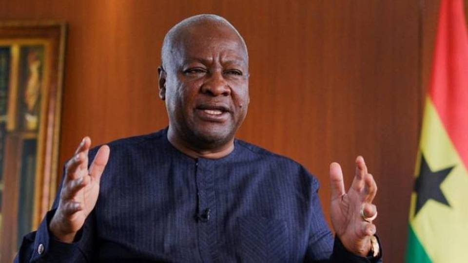 John Dramani Mahama investi président du Ghana
