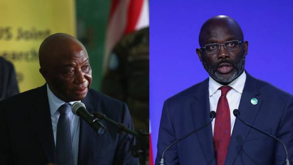 Zaɓen ƙasar Laberiya na 2023: Mutum biyu da za su fafata