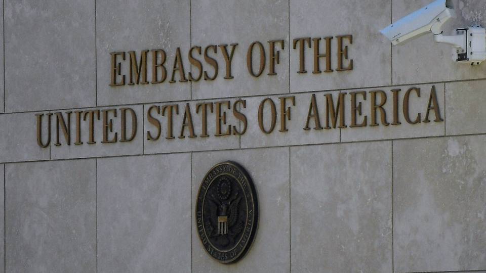 Tunisians rally outside US Embassy over Gaza attacks