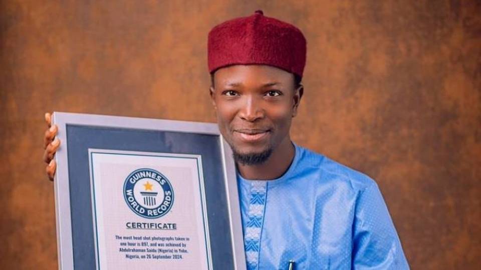 Mai ɗaukan hoto daga Nijeriya ya kafa tahiri na samun kambun 'Guinness World Record'