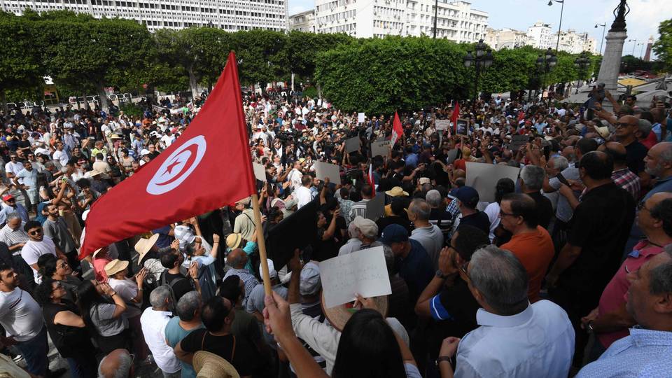 Tunisians hold protests ahead of October elections