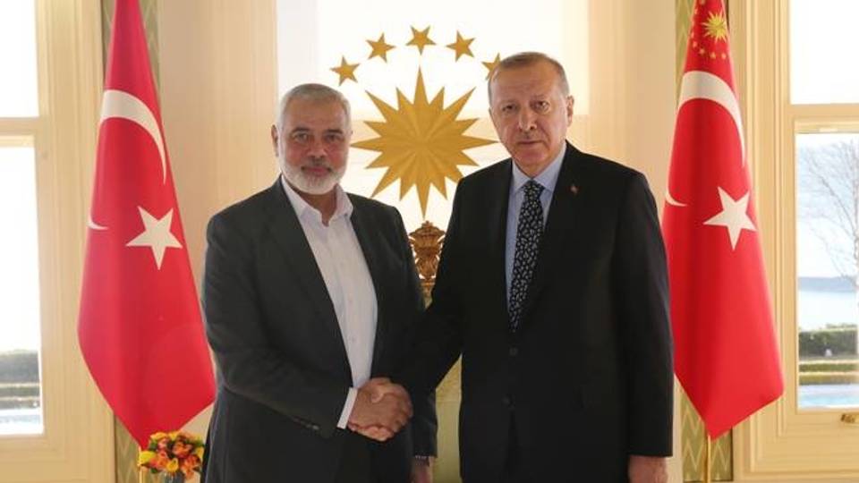 President Erdogan extends condolences to Ismail Haniyeh over death of sons