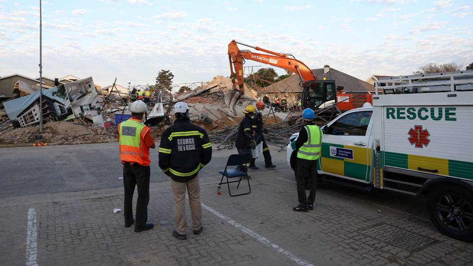 South Africa building collapse: Bodies found, dozens still trapped
