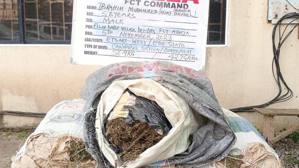 NDLEA ta kama gawurtaccen mai safarar wiwi shekara bakwai bayan ya tsere daga gidan yari