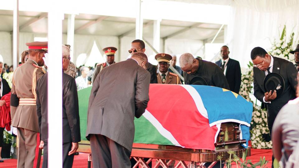 Namibia's late president Hage Geingob buried
