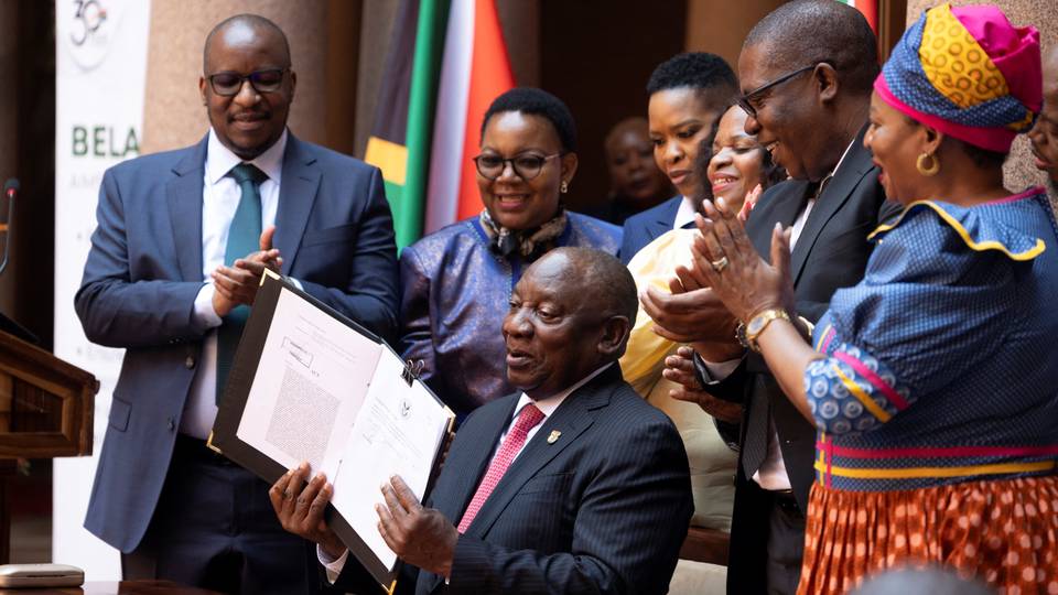 Ramaphosa signs contentious education bill in first test for unity cabinet