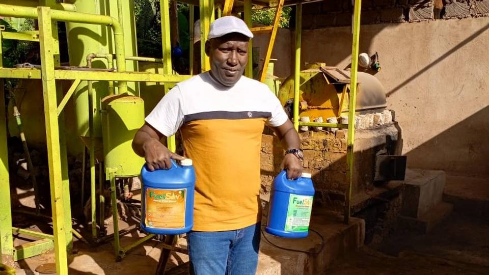 'Happy accident': A Kenyan innovator extracts fuel out of plastic waste