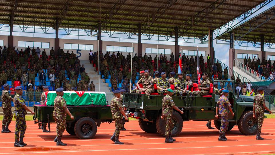 Kenya pays homage to military chief killed in helicopter crash