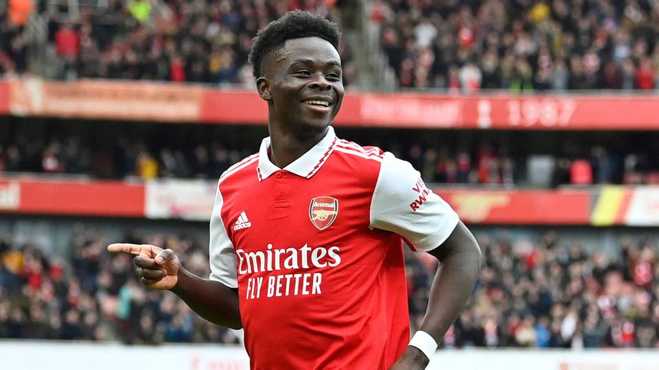 Injured Arsenal forward Saka out for 'many weeks'
