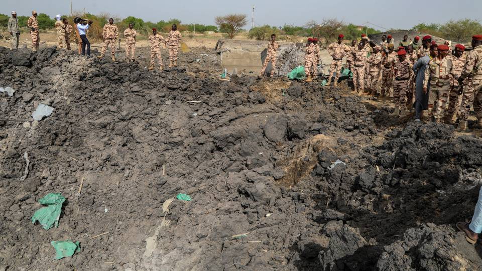 Huge crater in aftermath of Chad blast as death toll could rise