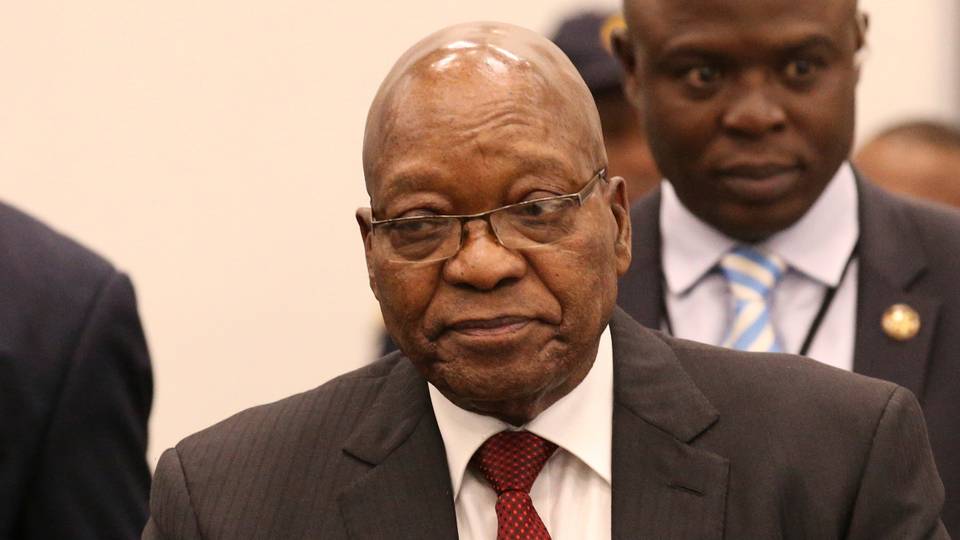 South Africa's ruling party suspends ex-president Zuma