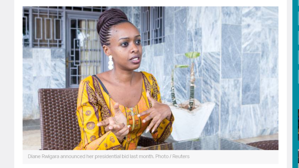 Présidentielle au Rwanda: l'opposante Diane Rwigara "déçue" du rejet de sa candidature