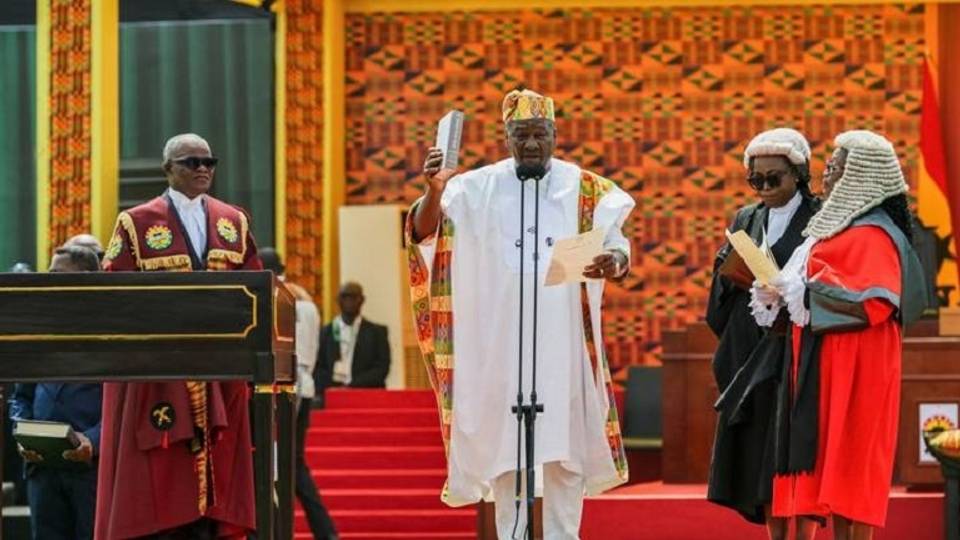 An rantsar da sabon Shugaban Kasar Ghana John Mahama