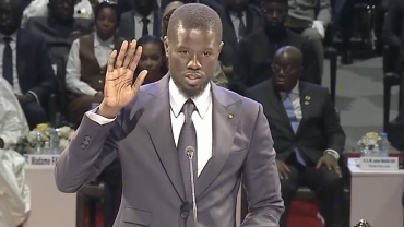 Senegal's Faye sworn in as new president