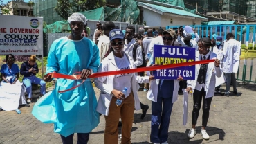Kenyan striking doctors laid off as nationwide strike nears a month