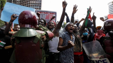 Kenya anti-tax protests: Parliament barricade breached