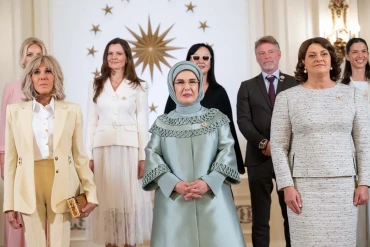 Emine Erdogan hosts NATO leaders' spouses for discussion on children, technology and security