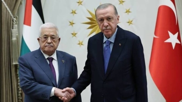 Erdogan reaffirms support for Palestine in meeting with Abbas