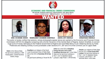 Emefiele: Wife of Nigeria's former top bank chief declared wanted
