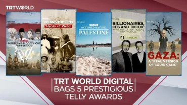 TRT World Digital secures five prestigious Telly Awards for visual storytelling excellence