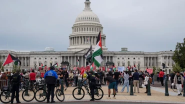 Protesters rally outside US Capitol demanding arms embargo and sanctions on Israel