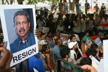 India's education minister resigns after weeks of countrywide protests