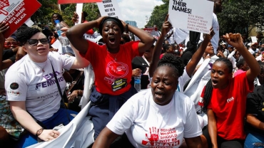 Hundreds march in Kenya to protest against rise in femicide