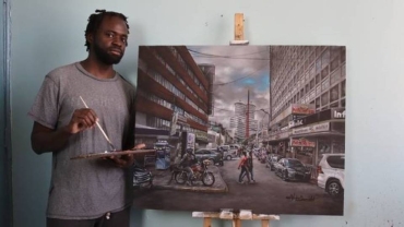 L'alchimiste de la couleur : L'artiste qui capture la vie de Nairobi sur la toile