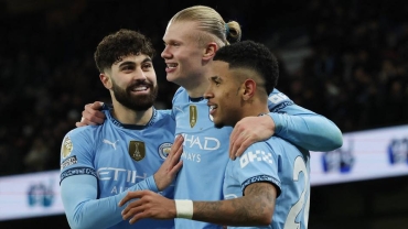 Haaland scores twice as Man City thump West Ham 4-1